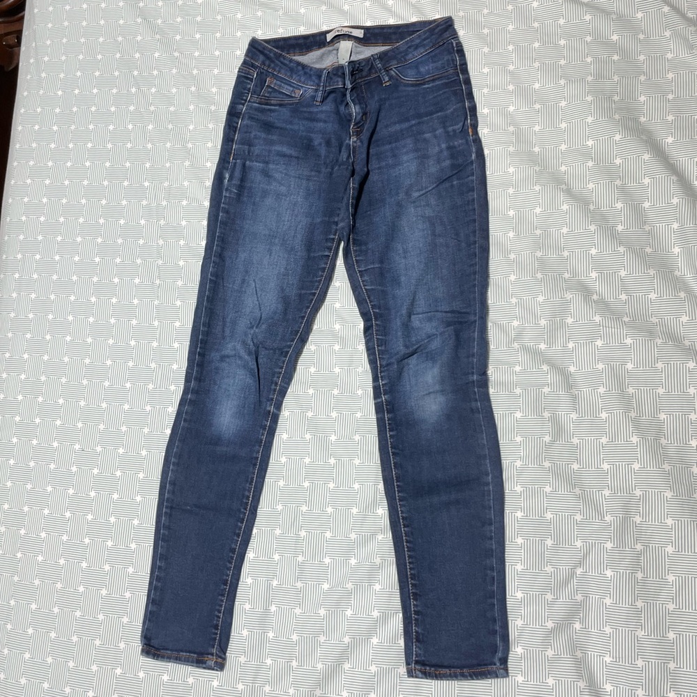 Stretchy Blue Skinny Jeans / Jeggings Size 4